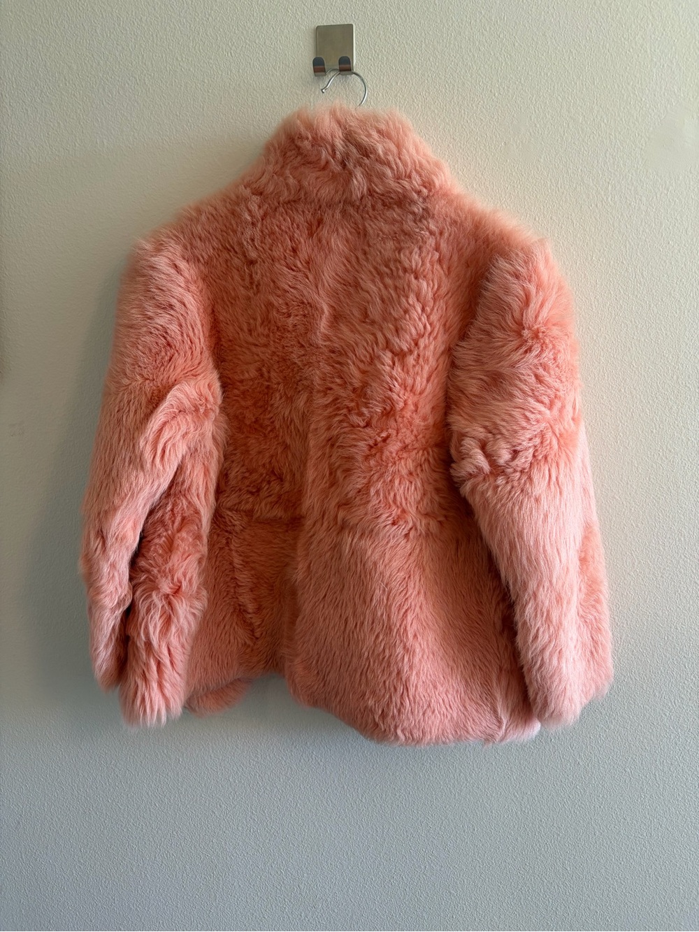 Chelsea28 Blush Pink Shearling Coat - Picture 3 of 3